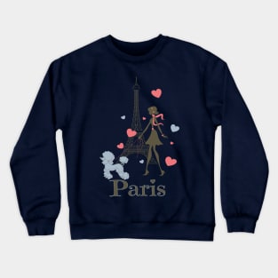 Paris Girl Crewneck Sweatshirt